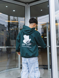 Hoodie Skull verde botella ´´There is only one style´´ 04