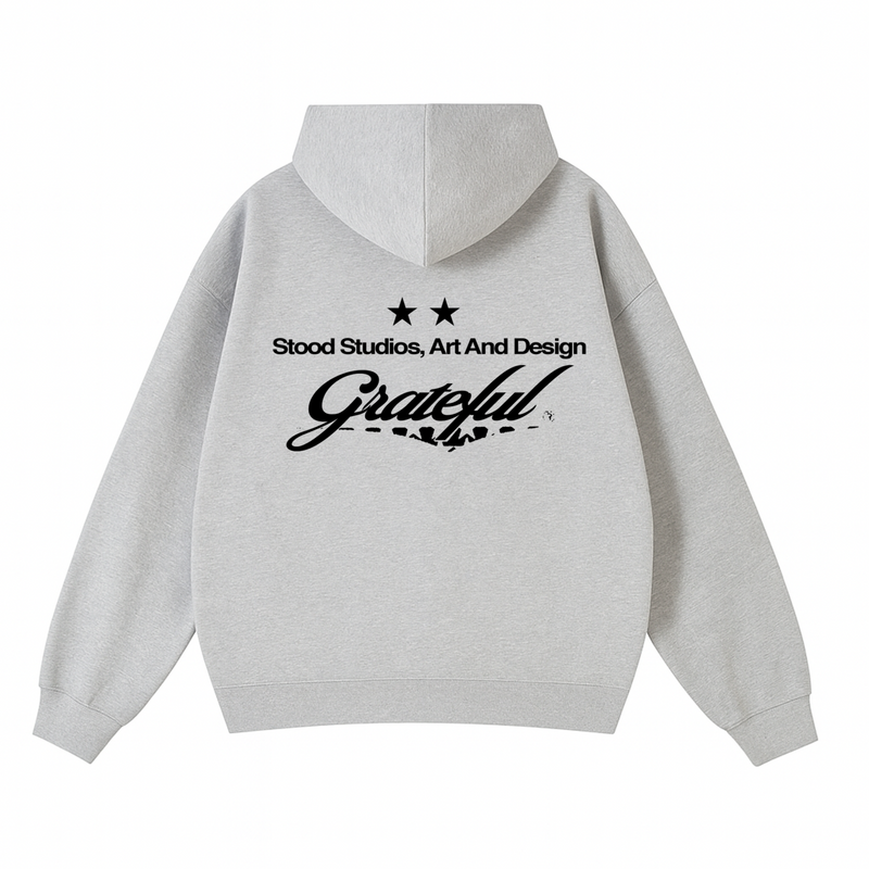 Hoodie Grateful Studios Gris Melange 06
