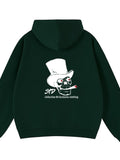 Hoodie Skull verde botella ´´There is only one style´´ 04